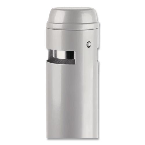 Image of Rubbermaid® Commercial FGR1SM Smoker's Pole, Round, Steel, 0.9 gal, 4 dia x 41h, Silver