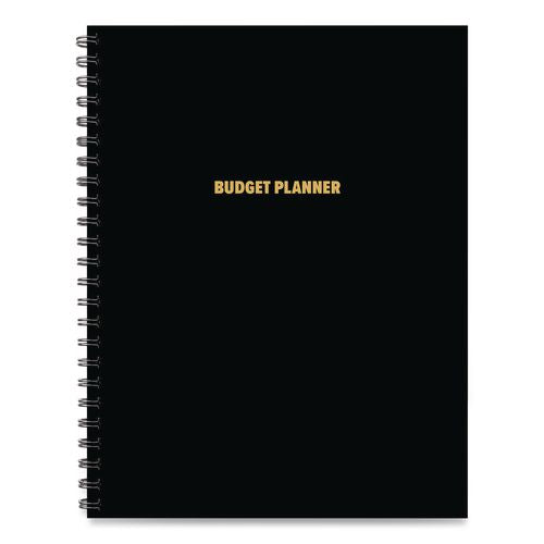 Image of Willow Creek Press 40324 Budget Monthly Planner, 11 x 8.5, Black Cover, 12-Month, Undated