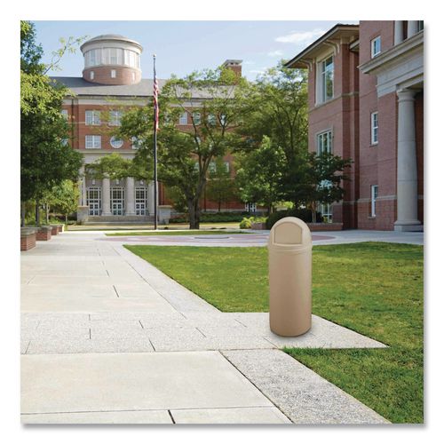 Image of Rubbermaid® Commercial FG817088BEIG Marshal Classic Container, 25 gal, Plastic, Beige