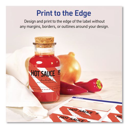 Image of Avery® 05619 Rectangular Labels with Sure Feed Technology, Inkjet/Laser, 2 x 3, Matte White, 8 Labels/Sheet, 25 Sheets/Pack
