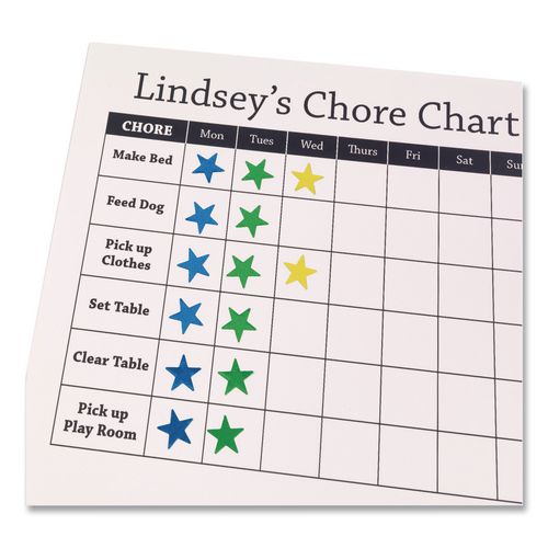 Image of Avery® 06007 Foil Star Labels, 0.5", Assorted Colors, 440/Pack