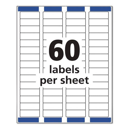 Image of Avery® 18695 Easy Peel Return Address Labels with Sure Feed Technology, Inkjet, 0.66 x 1.75, Matte Clear, 60/Sheet, 10 Sheets/Pack