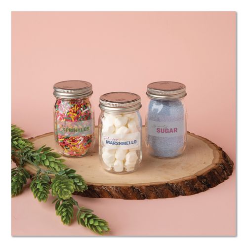 Image of Avery® 18695 Easy Peel Return Address Labels with Sure Feed Technology, Inkjet, 0.66 x 1.75, Matte Clear, 60/Sheet, 10 Sheets/Pack