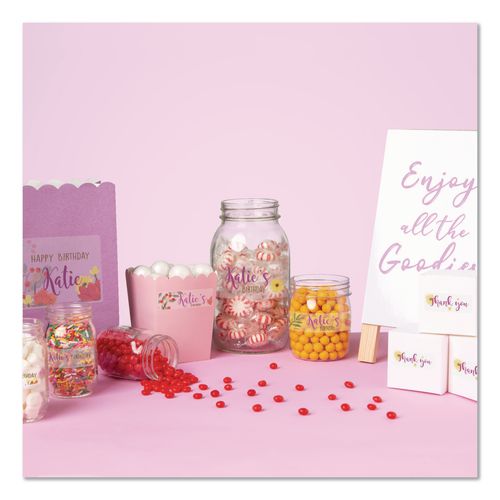 Image of Avery® 18695 Easy Peel Return Address Labels with Sure Feed Technology, Inkjet, 0.66 x 1.75, Matte Clear, 60/Sheet, 10 Sheets/Pack