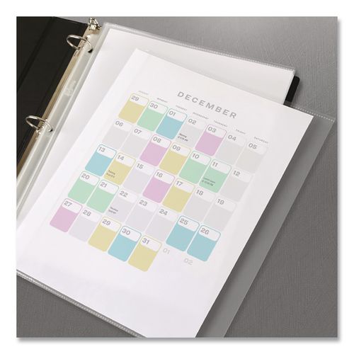 Image of Avery® 76001CT Side-Insert Heavyweight Sheet Protectors, 3-Hole Punched, Side Load, 8.5 x 11, Diamond Clear, 25/Pack, 36 Packs/Carton