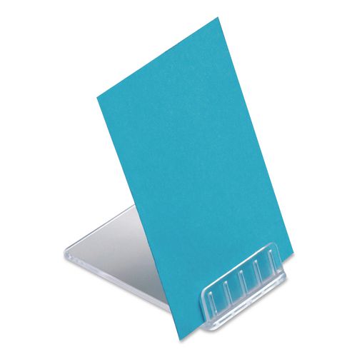 Image of deflecto® 20001RT Tabletop Card Holder, Clear