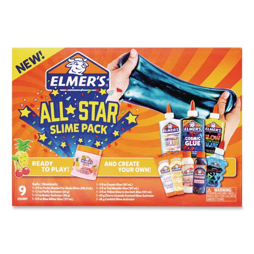 Image of Elmer's® 2119929 All-Star Slime Kit, Assorted Colors