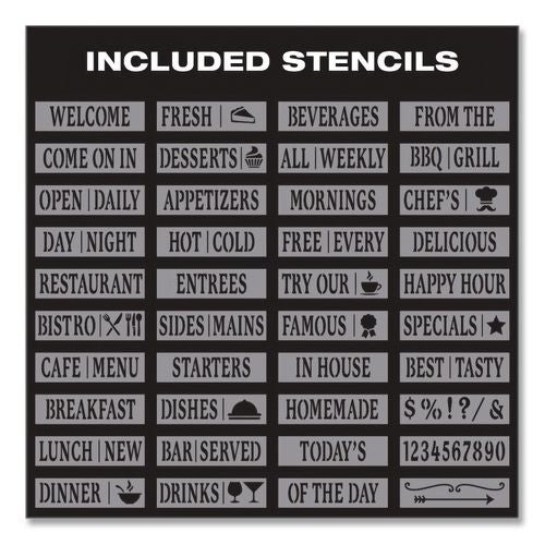 Image of Excello Global Products® GPP-0001-S Indoor/Outdoor A-Frame Sidewalk Sign, Black 18 x 29 Surface, Brown Frame, 22 x 25 x 40