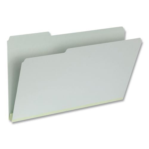 Image of Pendaflex® 1006934 Recycled Colored File Folders, 1/3-Cut Tabs: Assorted, Legal Size, 1" Expansion, Light Green, 25/Box