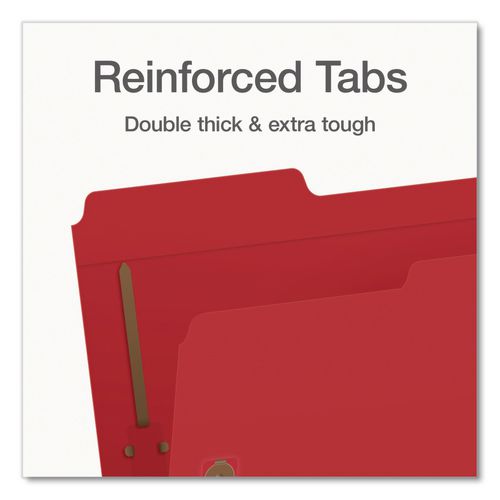 Image of Pendaflex® 1006957 Heavy-Duty Fastener Folder, 1/3-Cut Tab: Assorted, Expands 0.75", 2 Fasteners, Letter Size, Assorted, 50/Box