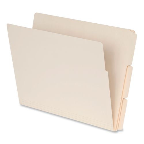 Image of Pendaflex® 1007001 Manila End Tab Folders, 1/3-Cut Tabs: Assorted, Letter Size, 0.75" Expansion, Manila, 100/Box