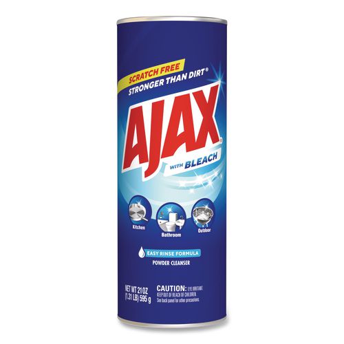 Image of Ajax® 61034403 Powder Cleanser with Bleach, Fresh Scent, 21 oz Canister, 12/Carton