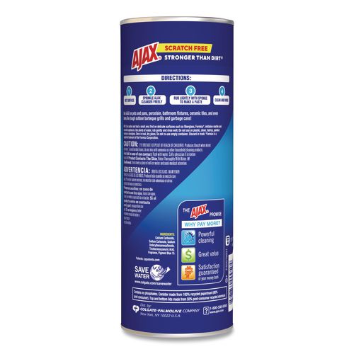 Image of Ajax® 61034403 Powder Cleanser with Bleach, Fresh Scent, 21 oz Canister, 12/Carton