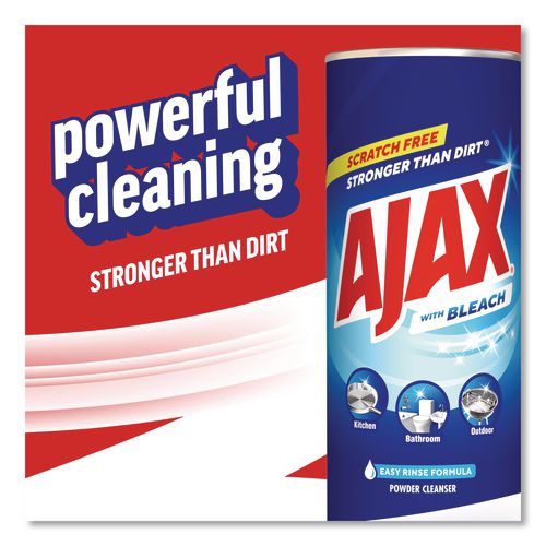 Image of Ajax® 61034403 Powder Cleanser with Bleach, Fresh Scent, 21 oz Canister, 12/Carton