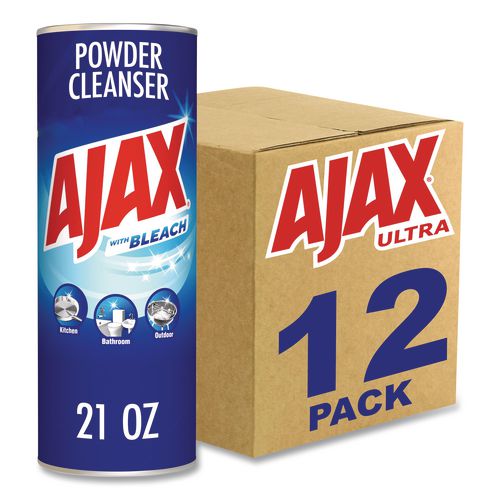 Image of Ajax® 61034403 Powder Cleanser with Bleach, Fresh Scent, 21 oz Canister, 12/Carton