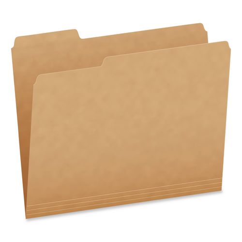 Image of Pendaflex® 1007030 Kraft File Folders, 1/3-Cut Tabs: Assorted, Letter Size, 0.75" Expansion, Kraft, 50/Box