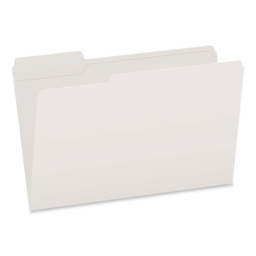 Image of Pendaflex® 1007034 Double-Ply Reinforced Top Tab Colored File Folders, 1/3-Cut Tabs: Assorted, Legal, 0.75" Expansion, White, 100/Box