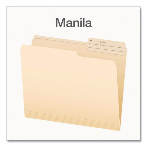 Image of Pendaflex® 1007078 Manila File Folders, 2/5-Cut Tabs: Right, Letter Size, 0.75" Expansion, Manila, 100/Box