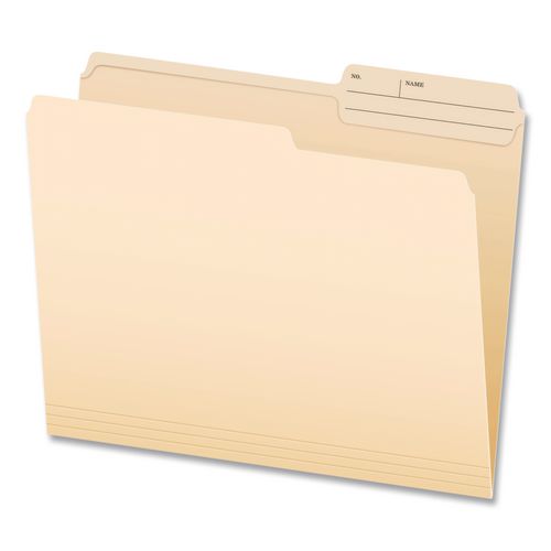 Image of Pendaflex® 1007078 Manila File Folders, 2/5-Cut Tabs: Right, Letter Size, 0.75" Expansion, Manila, 100/Box