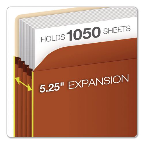 Image of Pendaflex® S34G Expanding Pocket, 5.25" Expansion, Letter Size, Brown, 50/Carton