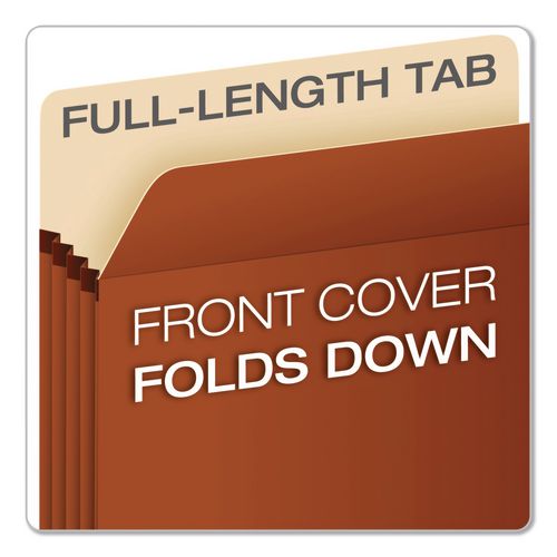Image of Pendaflex® S34G Expanding Pocket, 5.25" Expansion, Letter Size, Brown, 50/Carton