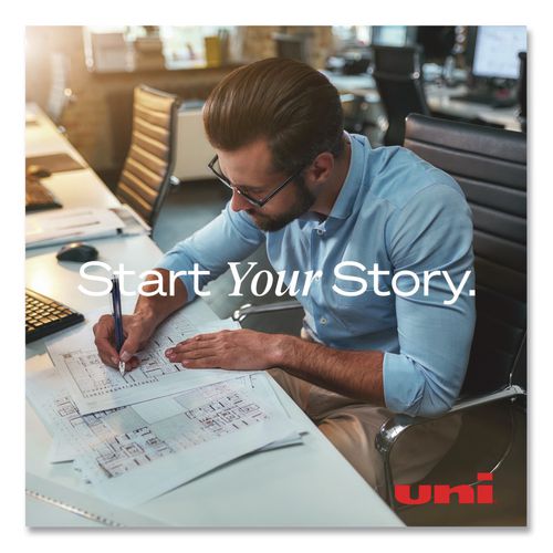 Image of uniball® 33922 Jetstream Form-Fitting Comfort Grip Hybrid Gel Pen, Stick, Medium 1 mm, Blue Ink, Black/Silver/Blue Barrel, Dozen