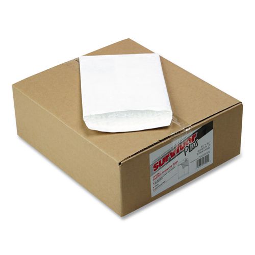 Image of Survivor® QUAR7501 Bubble Mailer of DuPont Tyvek, #0, Air Cushion, Redi-Strip Adhesive Closure, 6.5 x 9.5, White, 25/Box