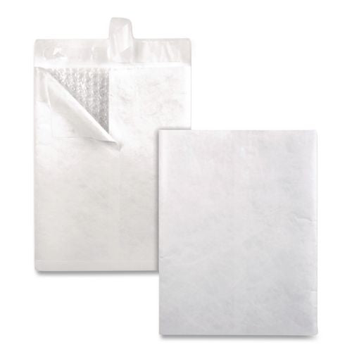 Image of Survivor® QUAR7501 Bubble Mailer of DuPont Tyvek, #0, Air Cushion, Redi-Strip Adhesive Closure, 6.5 x 9.5, White, 25/Box