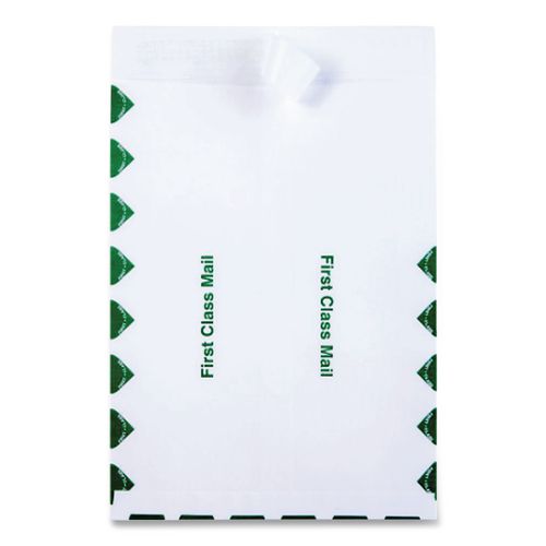 Image of Quality Park QUAS3615 Ship-Lite Envelope, First Class, #10 1/2, Cheese Blade Flap, Redi-Strip Adhesive Closure, 9 x 12, White, 100/Box