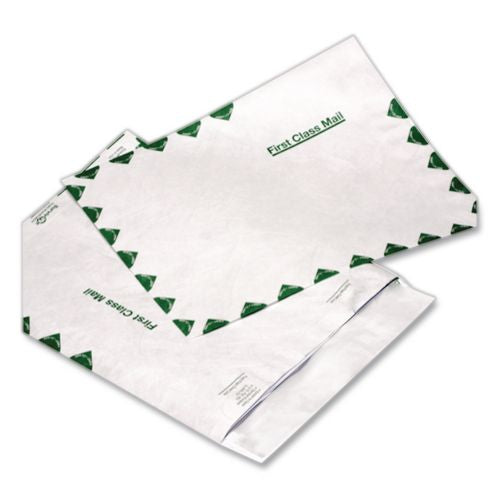 Image of Quality Park QUAS3615 Ship-Lite Envelope, First Class, #10 1/2, Cheese Blade Flap, Redi-Strip Adhesive Closure, 9 x 12, White, 100/Box