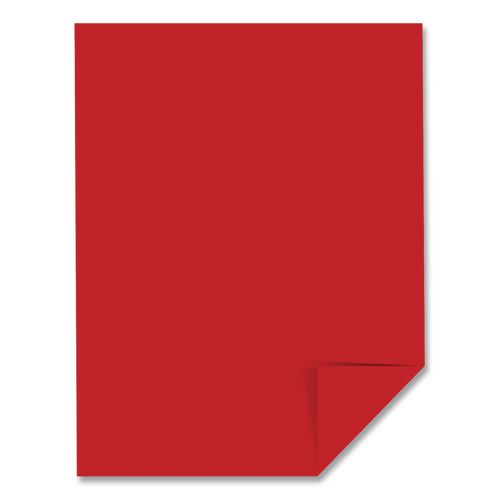 Image of Astrobrights® 22751CT Color Cardstock, 65 lb Cover Stock, 8.5 x 11, Re-Entry Red, 250 Sheets/Ream, 8 Reams/Carton