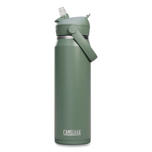 Image of CamelBak® 2855303001 Thrive FlipStraw Stainless Steel Vacuum Insulated Water Bottle, 32 oz, Moss
