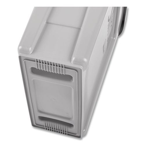 Image of Rubbermaid® Commercial 2026695 Slim Jim Under-Counter Container, 13 Gal, Polyethylene, Gray