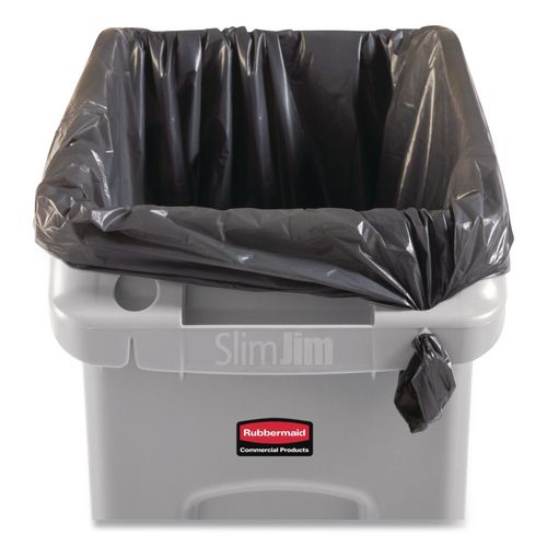 Image of Rubbermaid® Commercial 2026695 Slim Jim Under-Counter Container, 13 Gal, Polyethylene, Gray