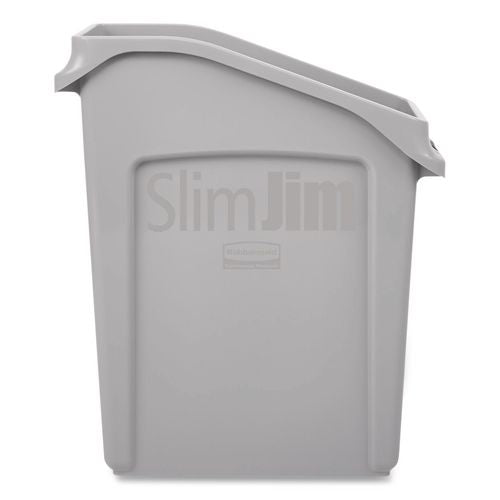 Image of Rubbermaid® Commercial 2026695 Slim Jim Under-Counter Container, 13 Gal, Polyethylene, Gray