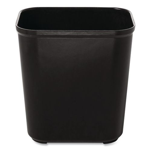 Image of Rubbermaid® Commercial FG254300BLA Fiberglass Wastebasket, 7 gal, Fiberglass, Black