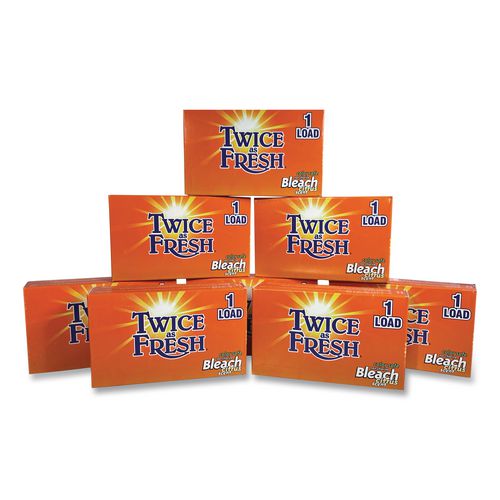 Image of Twice as Fresh® VEN 2979697 Color Safe Powder Bleach Vend Pack, 1 Load Box, 100/Carton