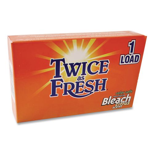 Image of Twice as Fresh® VEN 2979697 Color Safe Powder Bleach Vend Pack, 1 Load Box, 100/Carton