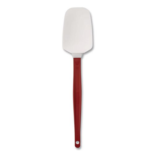 Image of Rubbermaid® Commercial FG196700RED High Heat Scraper Spoon, Plastic, 13.5", Red/White