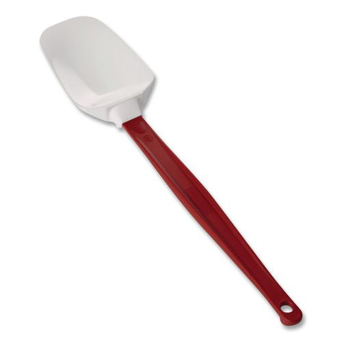 Image of Rubbermaid® Commercial FG196700RED High Heat Scraper Spoon, Plastic, 13.5", Red/White