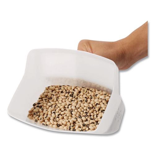 Image of Rubbermaid® Commercial FG288500WHT Bouncer Bar/Utility Scoop, 64 oz, Plastic, White