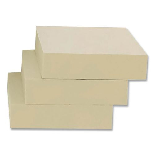 Image of Redi-Tag® B25700 100% Recycled Self-Stick Notes, 1.5" x 2", Yellow, 100 Sheets/Pad, 12 Pads/Pack
