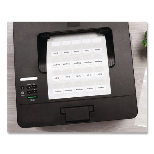 Image of Redi-Tag® B39017 Laser Printable Index Tabs, 1/5-Cut, White, 1.13" Wide, 375/Pack