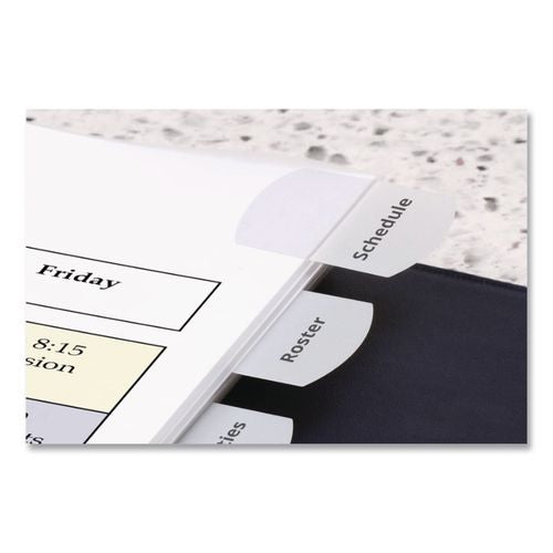 Image of Redi-Tag® B39017 Laser Printable Index Tabs, 1/5-Cut, White, 1.13" Wide, 375/Pack