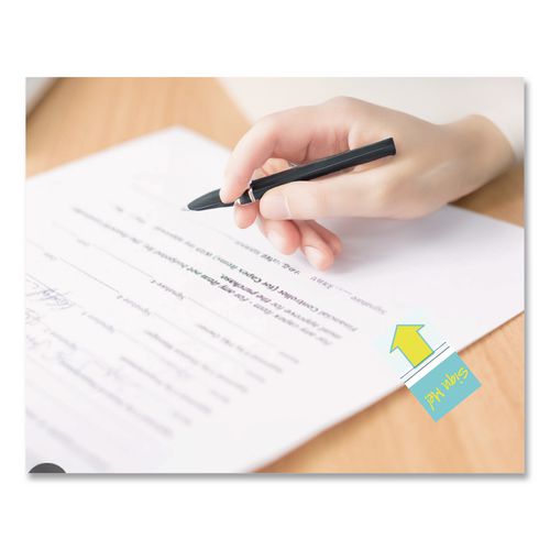 Image of Redi-Tag® B72038 Pop-Up Fab Page Flags W/dispenser, "sign Me!", Red/orange, Teal/yellow, 100/pack