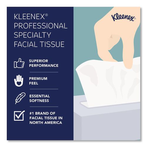 Image of Kleenex® 21195 White Facial Tissue Junior Pack, 2-Ply, 48 Sheets/Box, 64 Boxes/Carton