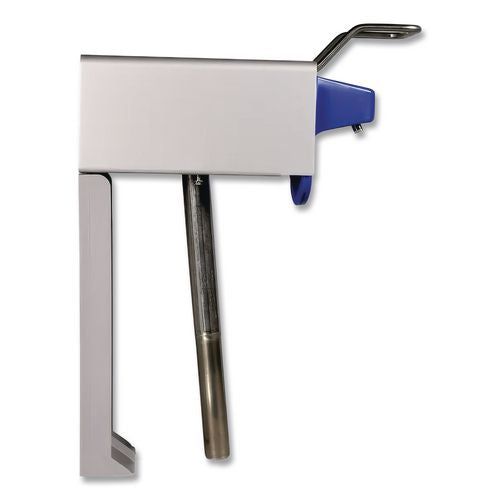 Image of Zep Professional® 600101 Heavy Duty Hand Care Wall Mount System, 1 Gal, 5 X 4 X 14, Silver/blue