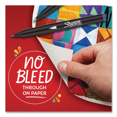Image of Sharpie® Creative Markers, Fine Tip Bullet Tip, Assorted, 24/Pack