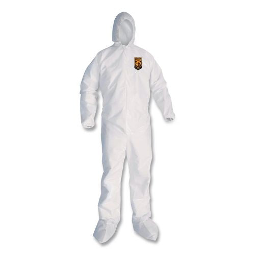 Image of Ansell 46123 KleenGuard A30 Coveralls, Large, White, 25/Carton