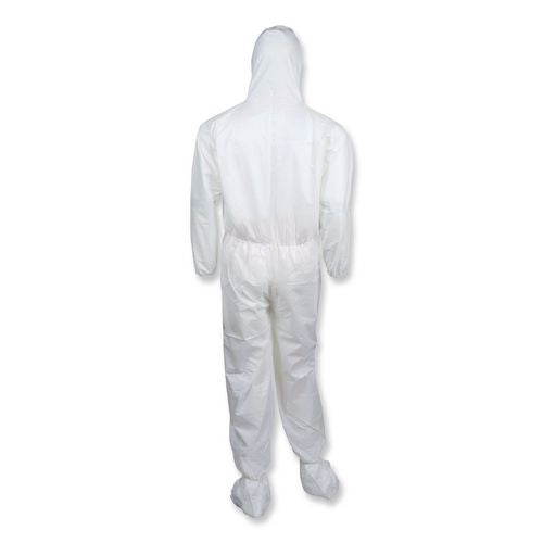 Image of Ansell 46123 KleenGuard A30 Coveralls, Large, White, 25/Carton